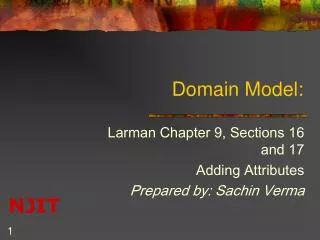 Domain Model: