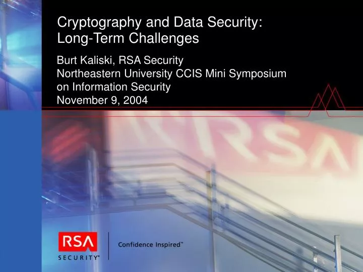 cryptography and data security long term challenges