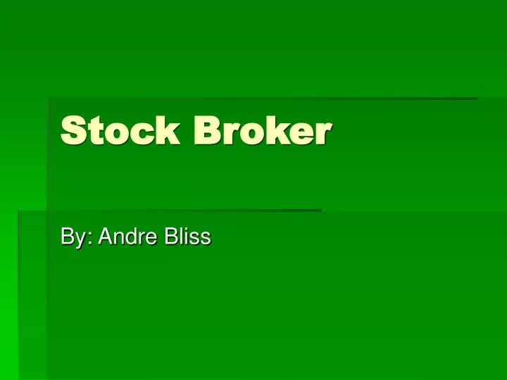 stock broker