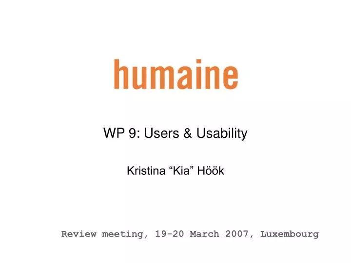 wp 9 users usability kristina kia h k