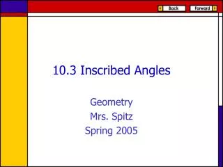 10 3 inscribed angles