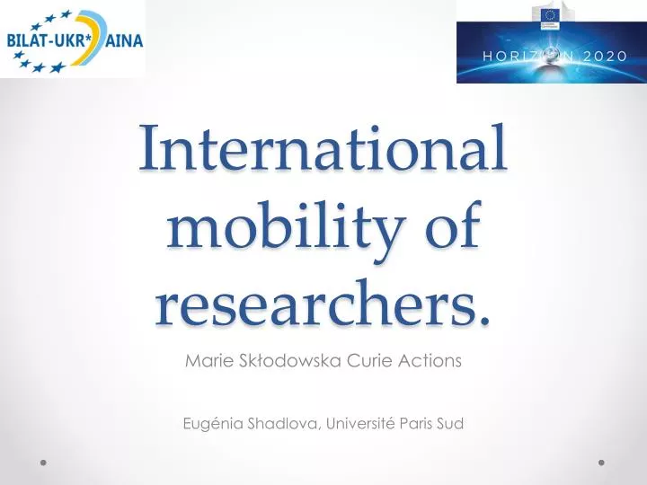 international mobility of researchers