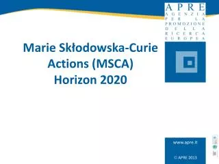 marie sk odowska curie actions msca horizon 2020