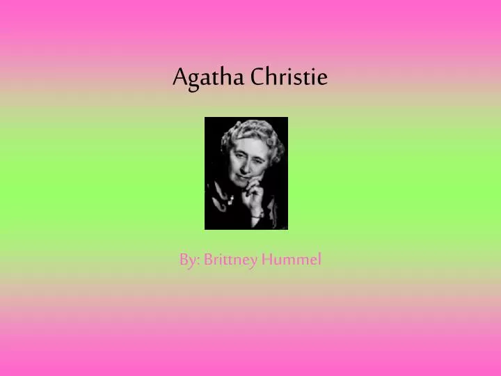 agatha christie