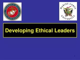 Developing Ethical Leaders