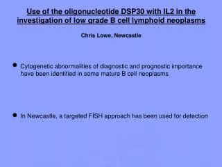 Cytogenetic abnormalities of diagnostic and prognostic importance