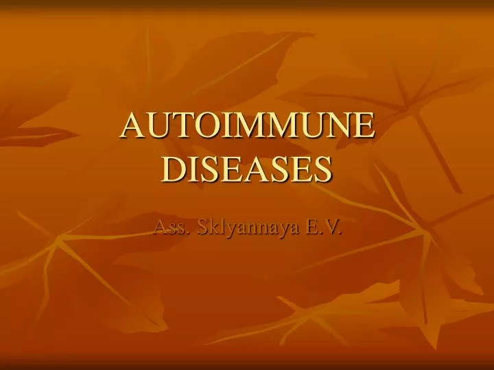 autoimmune diseases