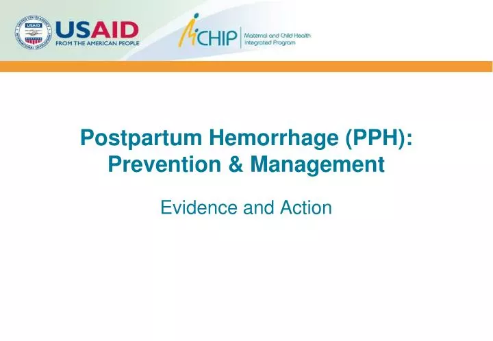 postpartum hemorrhage pph prevention management