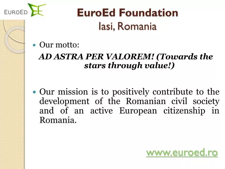 euroed foundation iasi romania