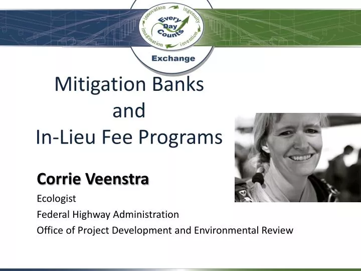 mitigation banks and in lieu fee programs