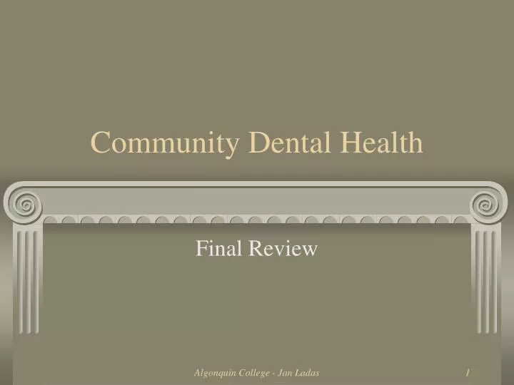 community dental health