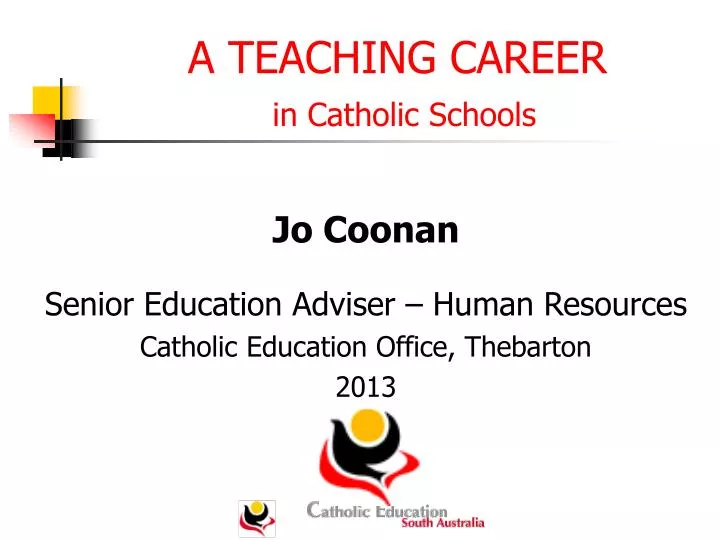 a teaching career in catholic schools