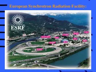 European Synchrotron Radiation Facility: