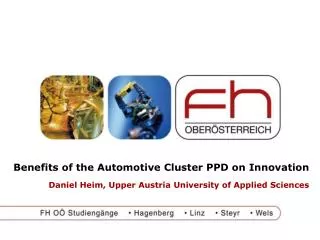 Benefits of the Automotive Cluster PPD on Innovation