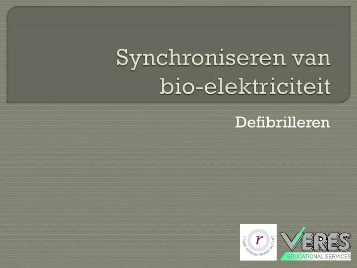 synchroniseren van bio elektriciteit