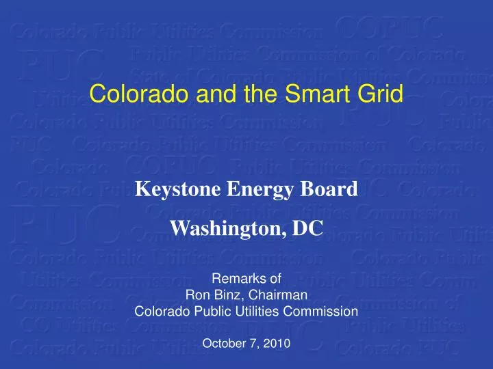colorado and the smart grid