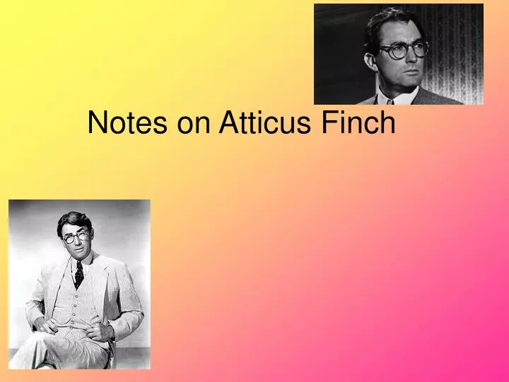 notes on atticus finch