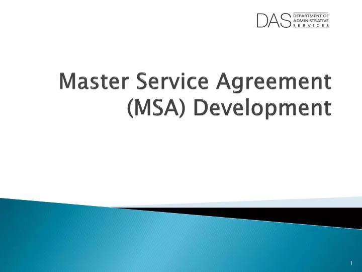 master service agreement msa development