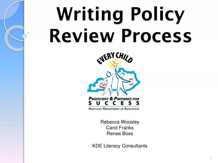 writing policy review process