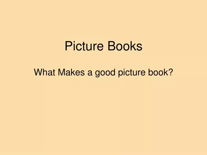 picture books