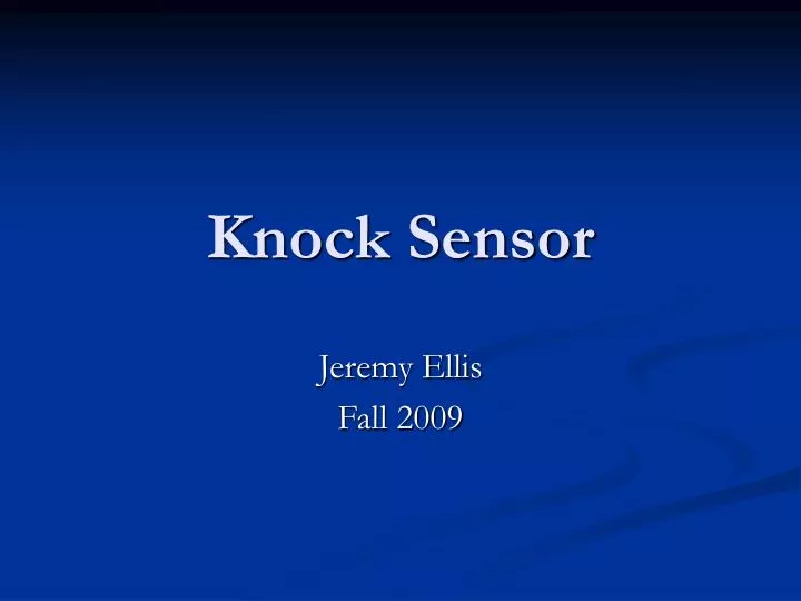 knock sensor