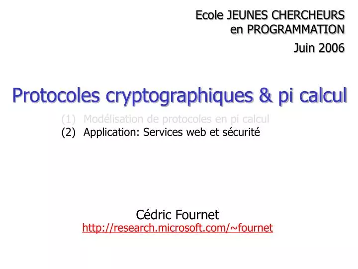 c dric fournet http research microsoft com fournet