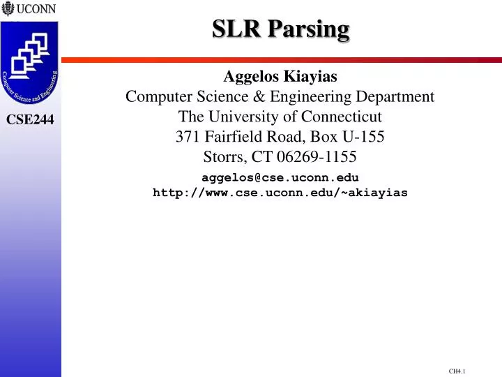 slr parsing