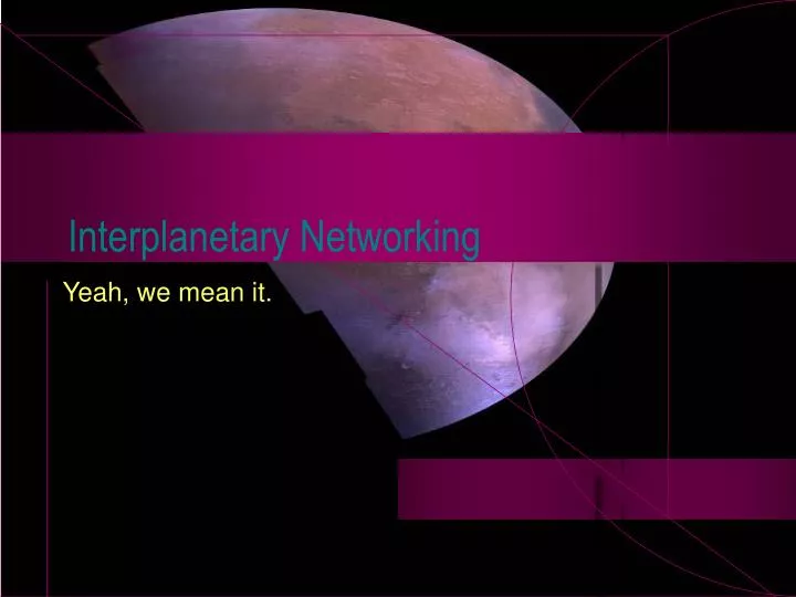 interplanetary networking