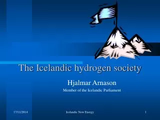 The Icelandi c hydrogen society