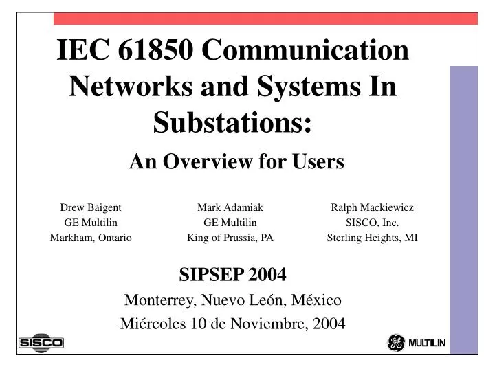 iec 61850 communication networks and systems in substations an overview for users