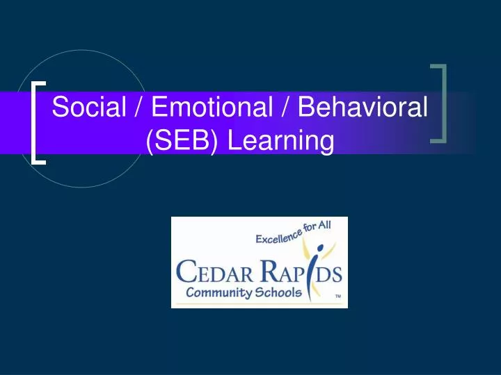 social emotional behavioral seb learning
