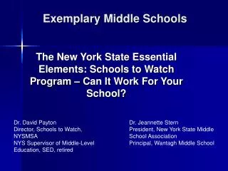 exemplary middle schools
