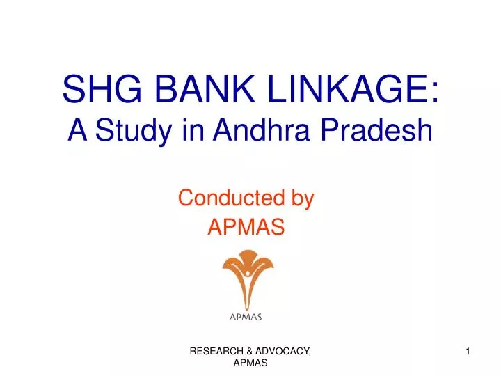 shg bank linkage a study in andhra pradesh