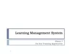 Learning Management System - slide 1