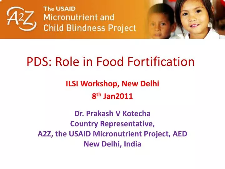 pds role in food fortification