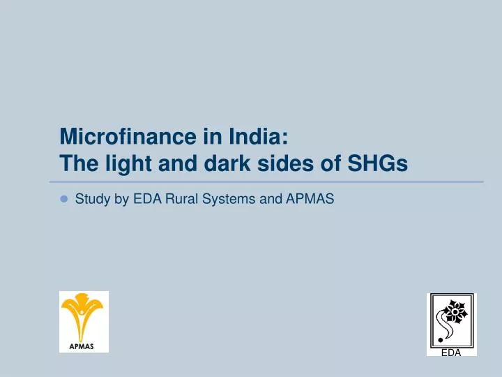 microfinance in india the light and dark sides of shgs