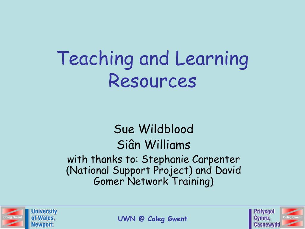 PPT - Teaching and Learning Resources PowerPoint Presentation, free ...