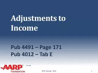 Adjustments to Income