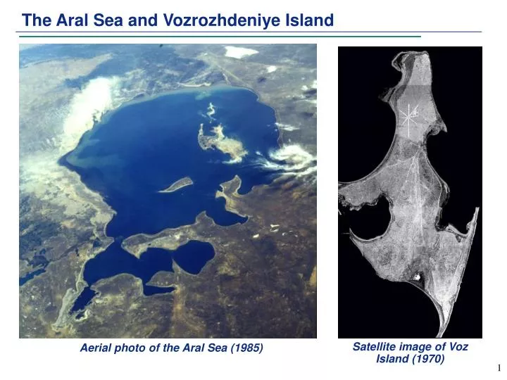 the aral sea and vozrozhdeniye island