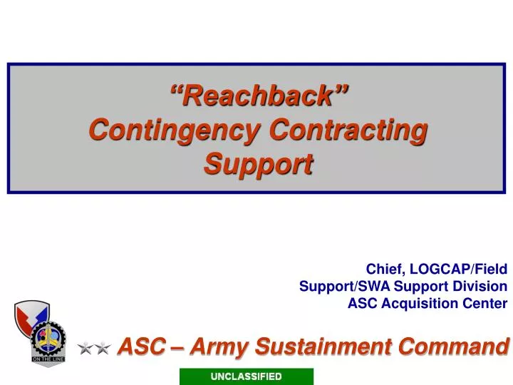 reachback contingency contracting support