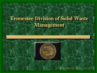 tennessee division of solid waste management