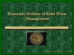 Tennessee Division of Solid Waste Management