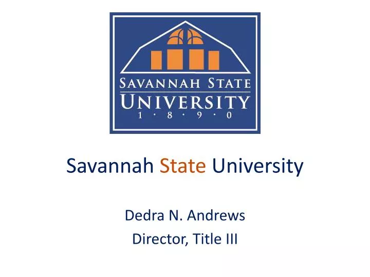 savannah state university