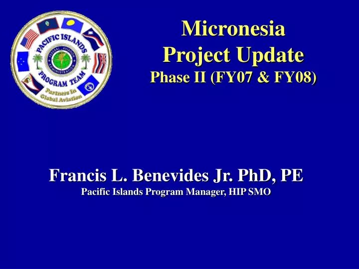 micronesia project update phase ii fy07 fy08