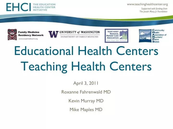 educational health centers teaching health centers