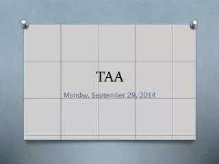 TAA