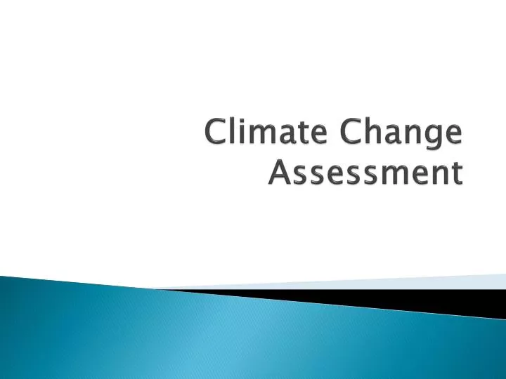 climate change assessment