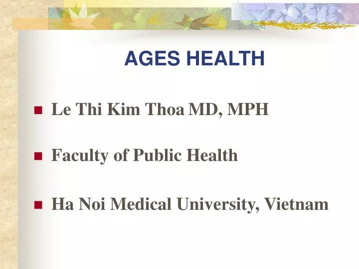 ages health
