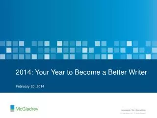 2014: Your Year to Become a Better Writer