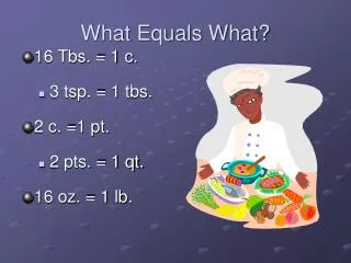What Equals What?